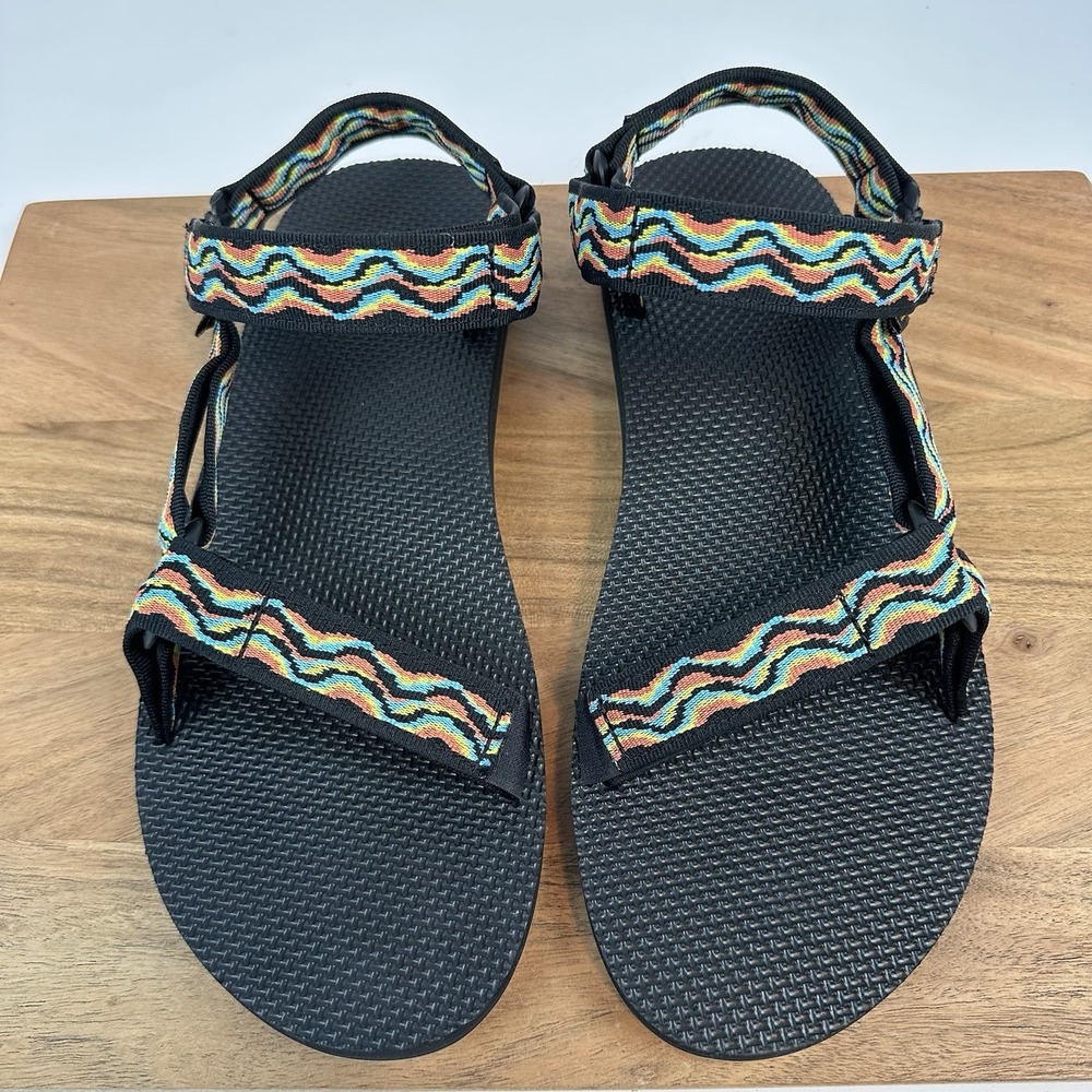 New Mens‎ Teva 80's Archival Original Universal Multicolor Strappy Sandals Sz 13